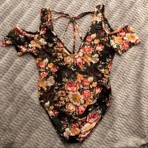 Vibe one piece floral bodysuit